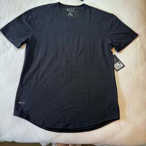 New BYLT Premium Basics LUX Crew Neck T-Shirt Black XL